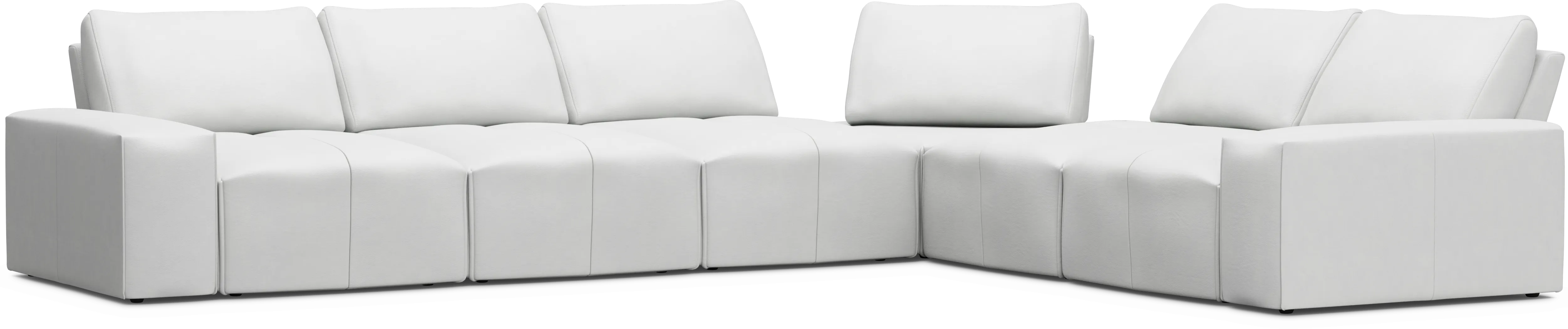 Davis Park Platinum 6 Pc Sectional - Thumbnail - Image 1
