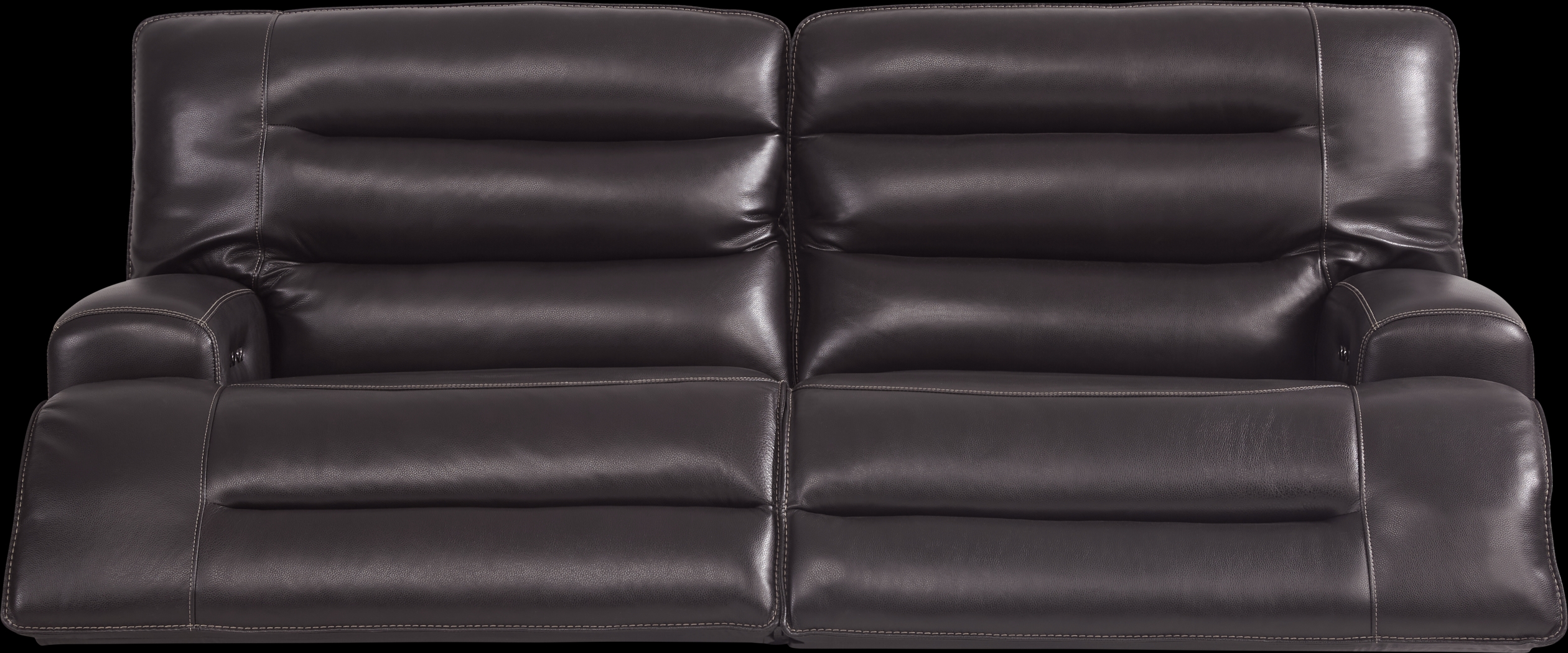 Davoli Black Leather 7 Pc Dual Power Reclining Living Room - Thumbnail - Image 3
