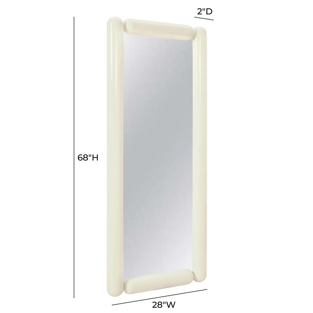 Dawesy Cream Floor Mirror - Thumbnail - Image 7