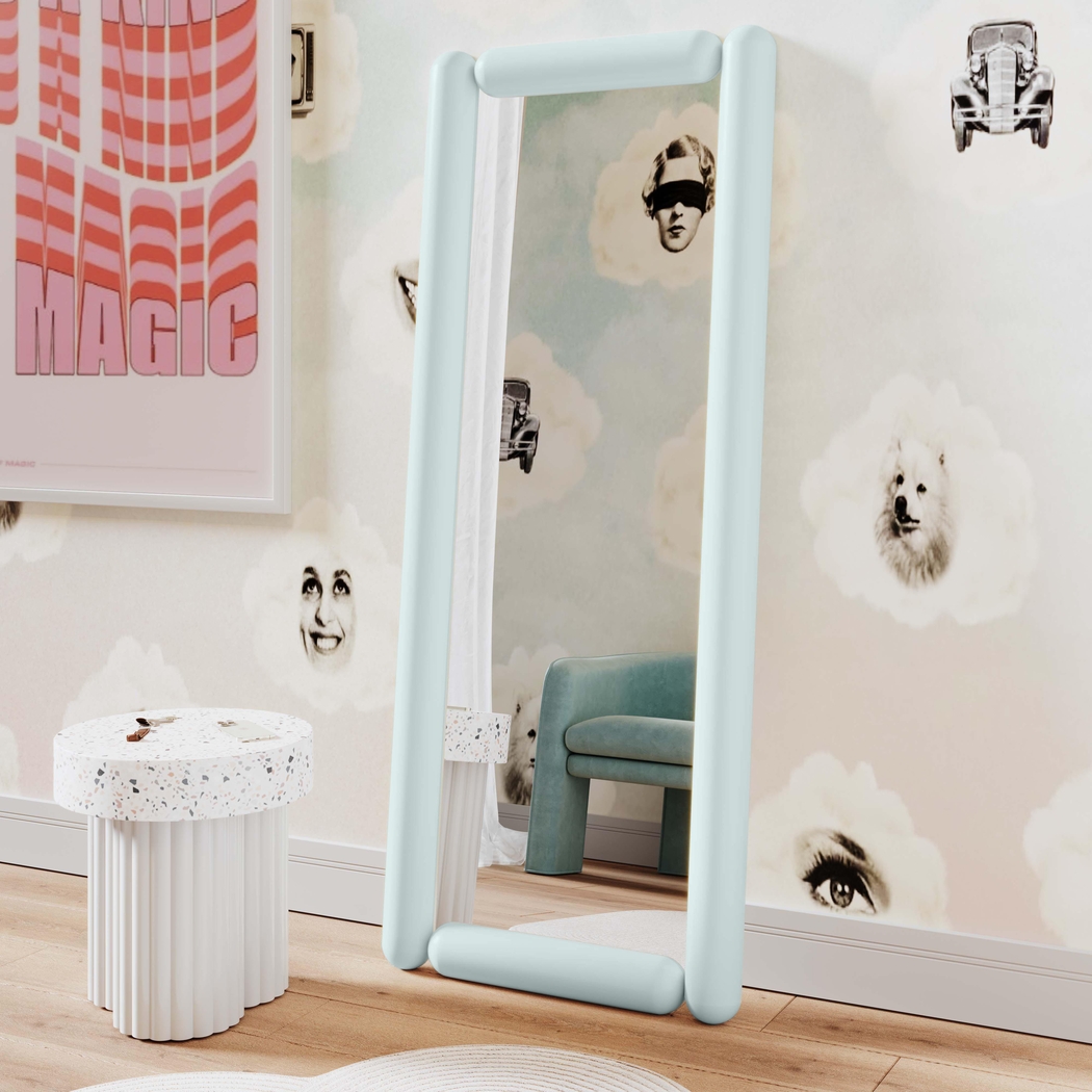 Dawesy Light Blue Floor Mirror - Thumbnail - Image 2