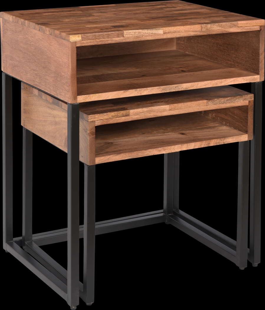 Dawlin Brown Nesting Tables, Set of 2 - Thumbnail - Image 2