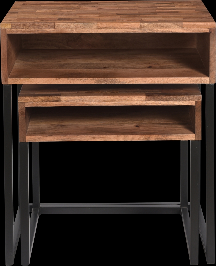 Dawlin Brown Nesting Tables, Set of 2 - Thumbnail - Image 3