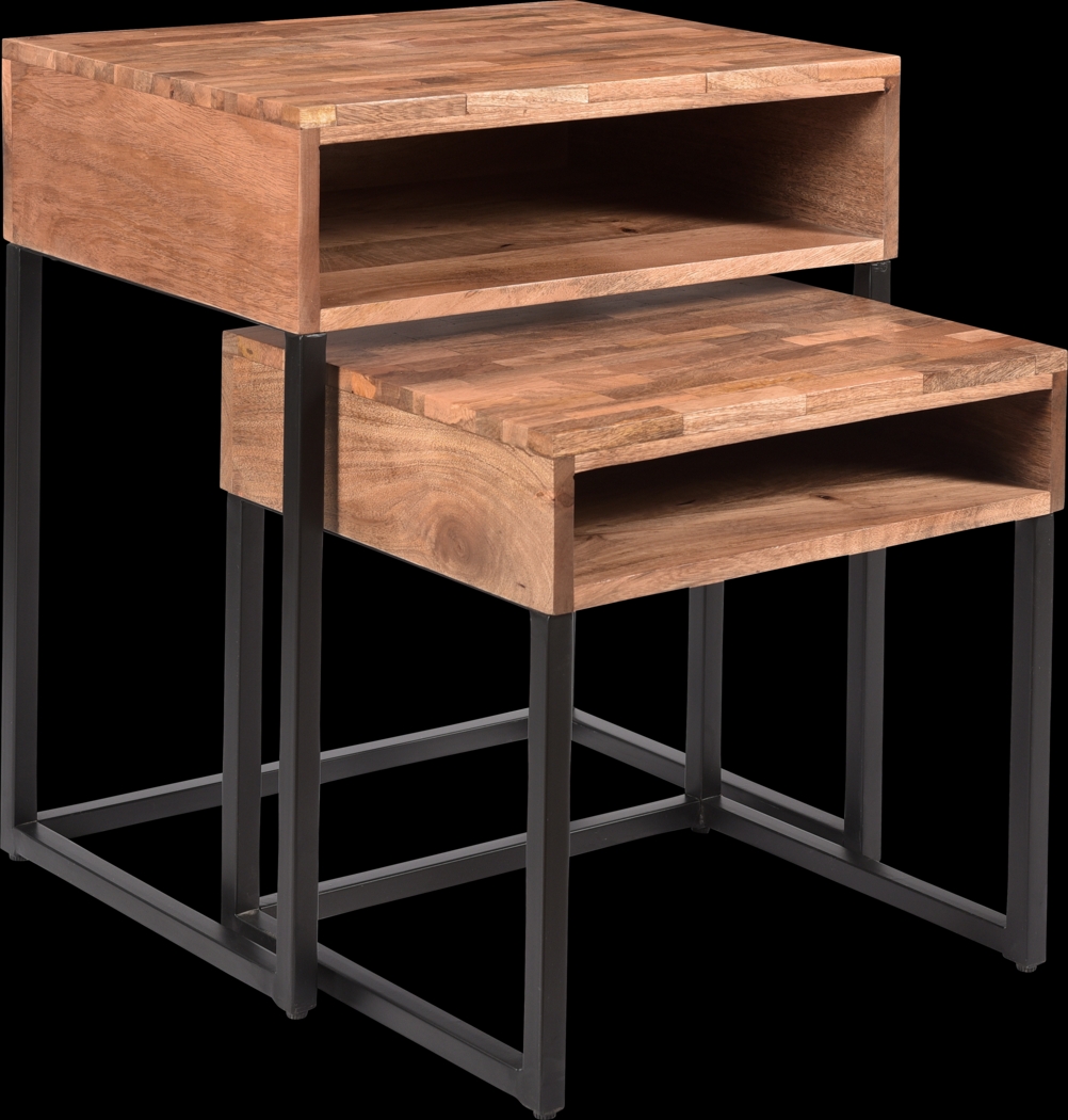 Dawlin Brown Nesting Tables, Set of 2 - Thumbnail - Image 1