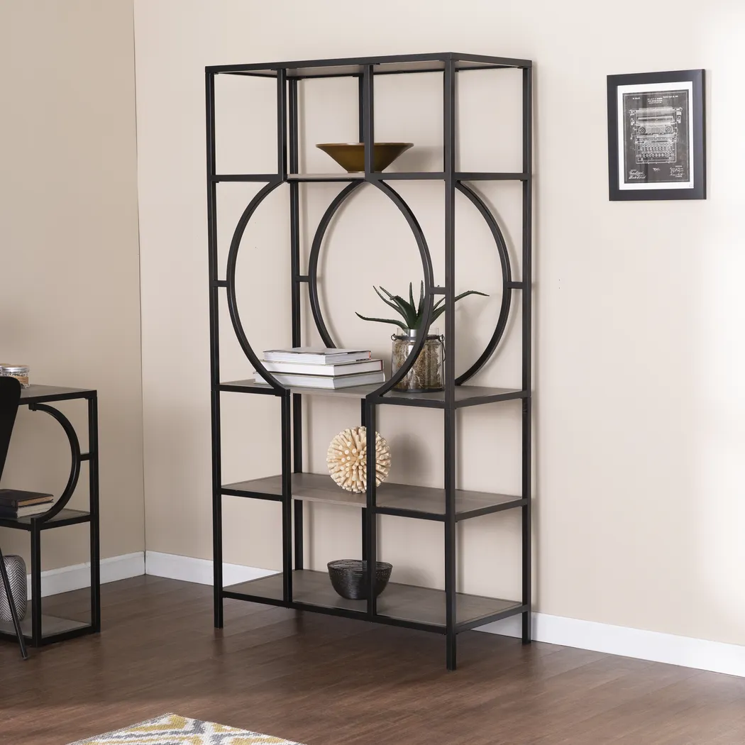 Dawnadele Black Bookcase - Image 5