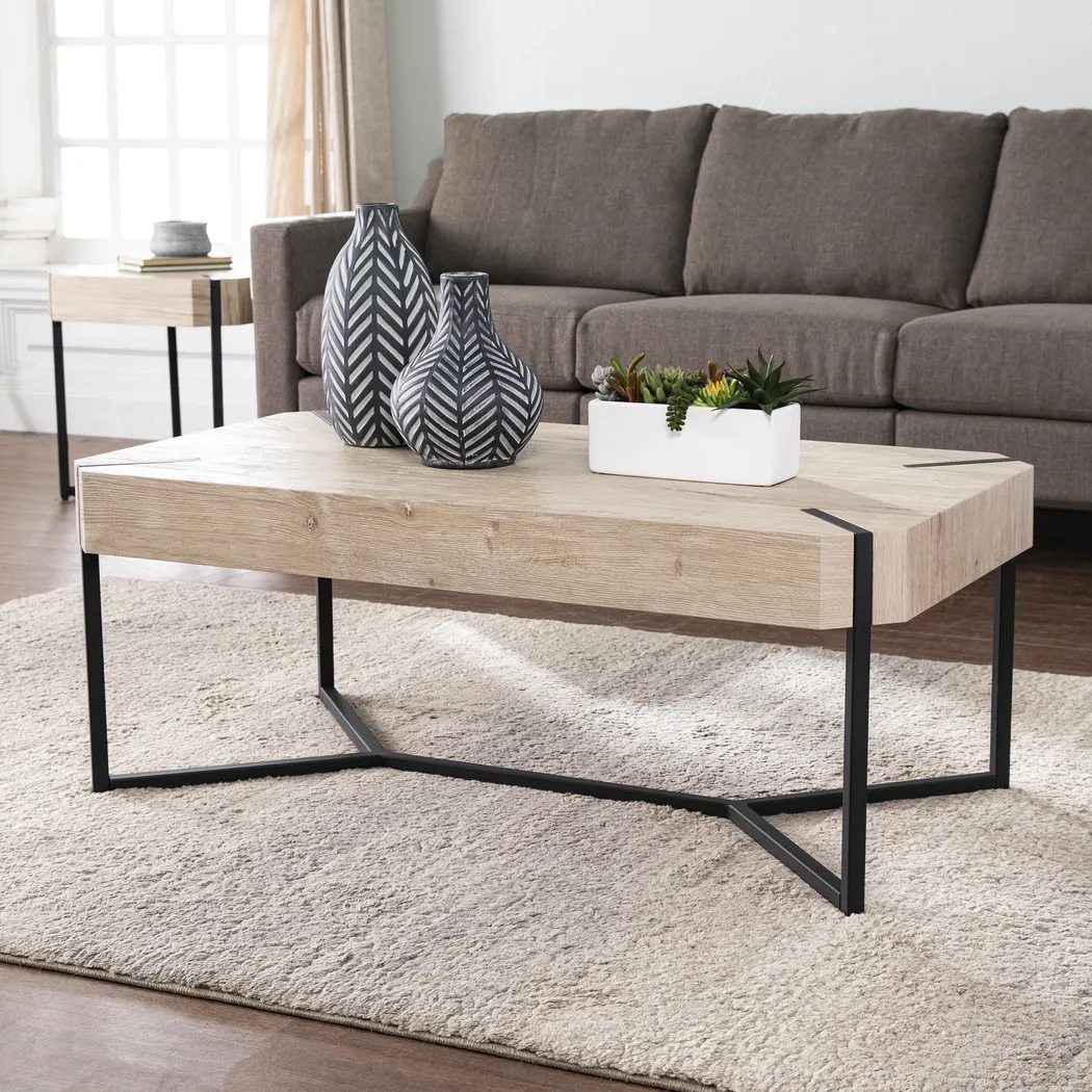 Dawnlay Natural Cocktail Table - Thumbnail - Image 4