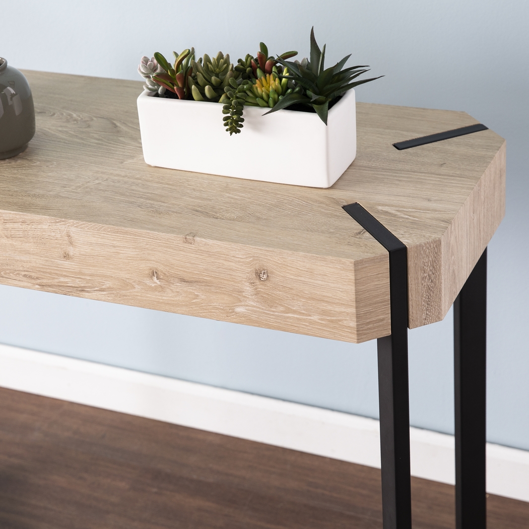 Dawnlay Natural Console Table - Thumbnail - Image 4