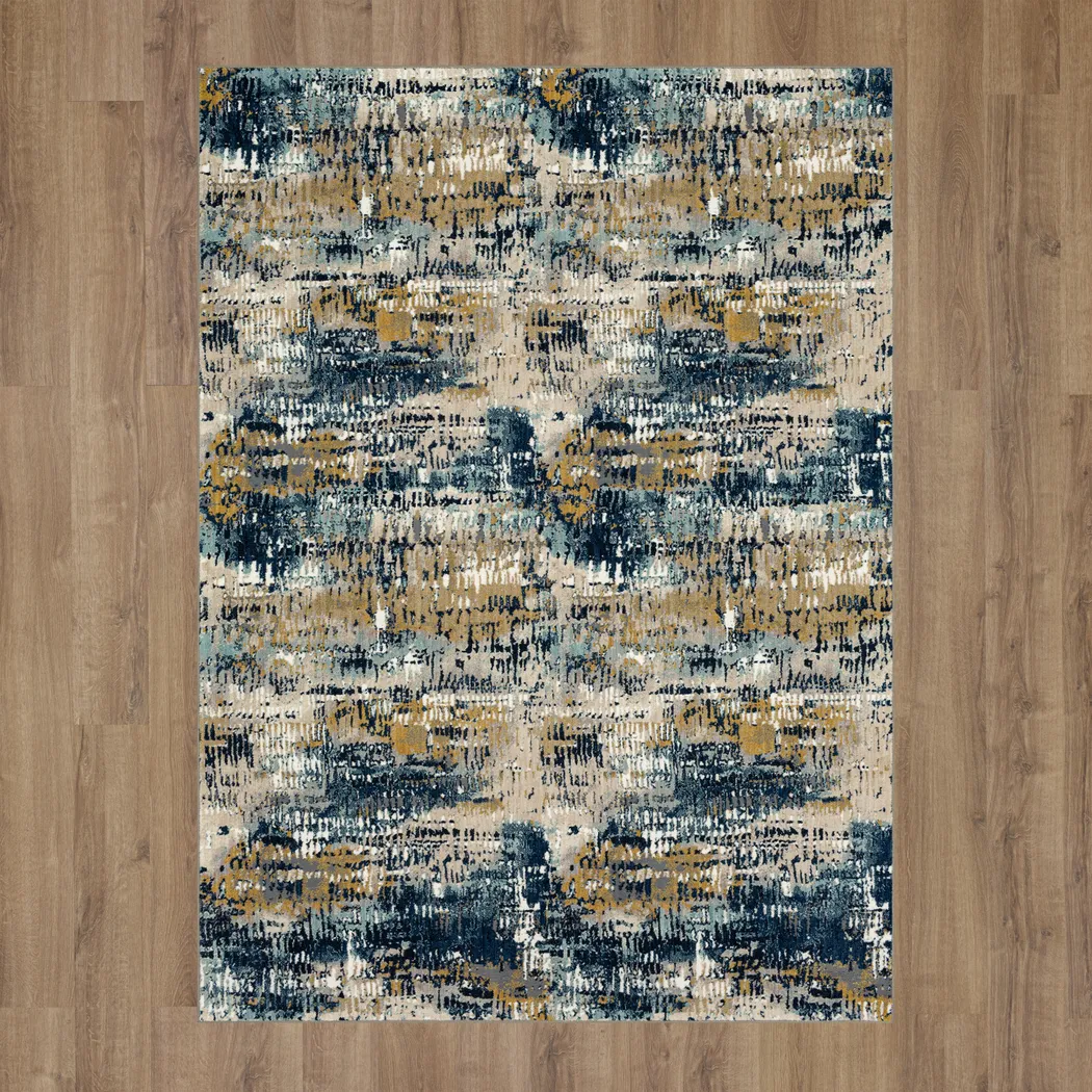 Dawnshire Blue 5'3 x 7'10 Rug - Thumbnail - Image 4