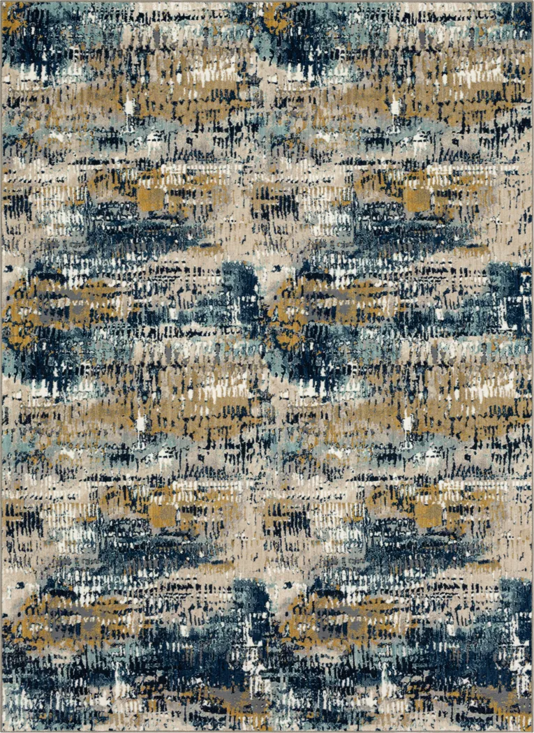 Dawnshire Blue 5'3 x 7'10 Rug - Thumbnail - Image 1