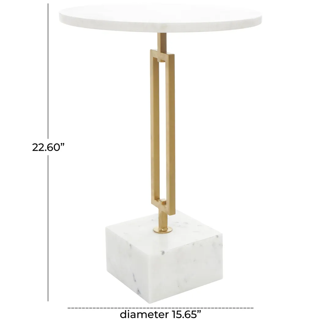Dawpe White Accent Table - Thumbnail - Image 9