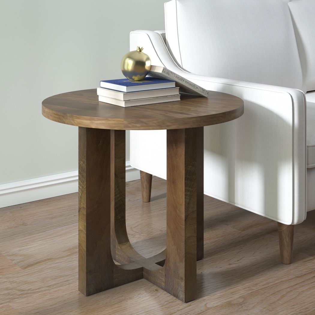 Dawro Brown Accent Table - Thumbnail - Image 2