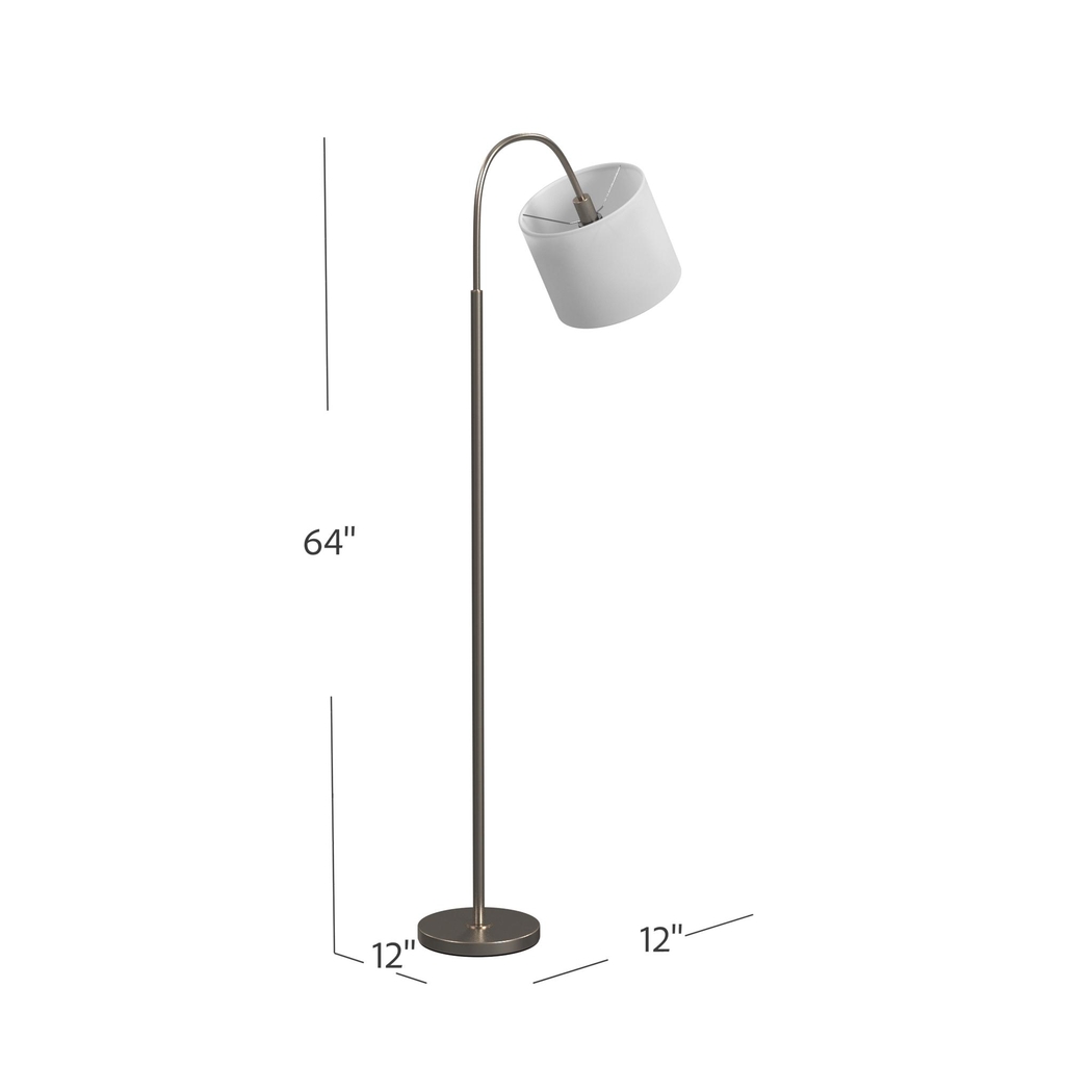 Dawson Island Silver Floor Lamp - Thumbnail - Image 5