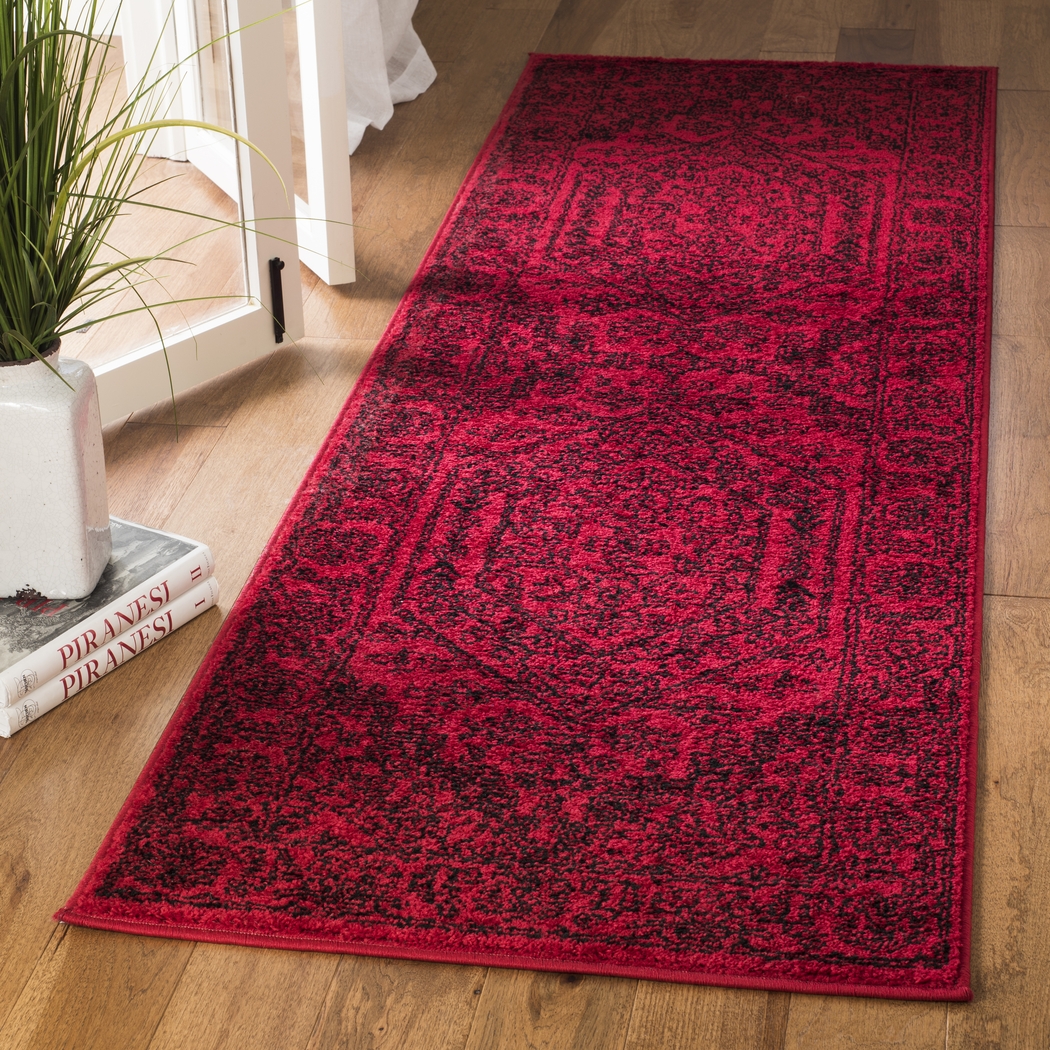 Daylee Red 2'6 x 8' Runner Rug - Thumbnail - Image 4