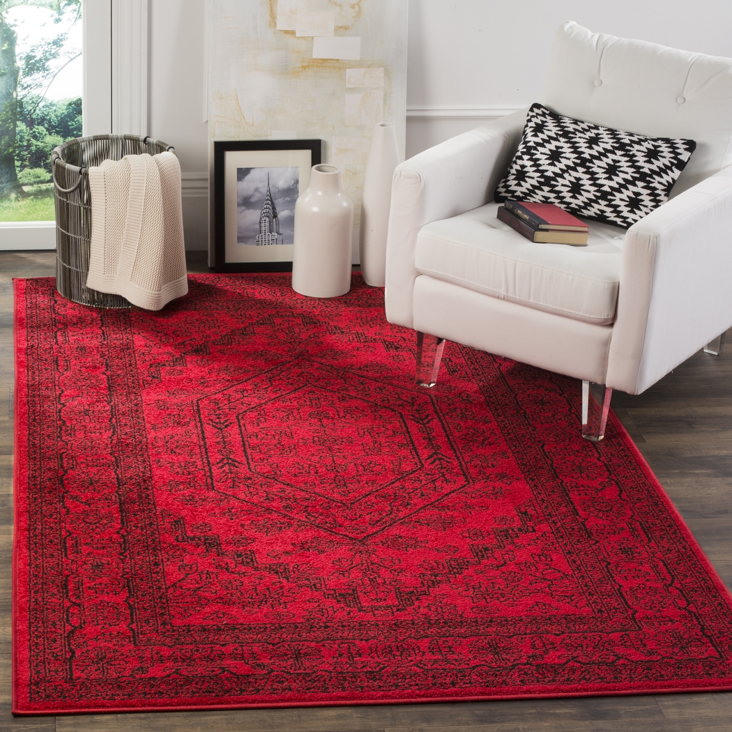 Daylee Red 5' x 8' Rug - Thumbnail - Image 4