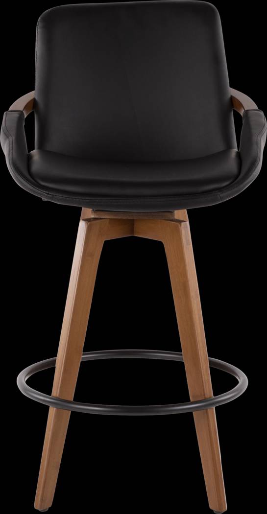 Daylilly Black Swivel Counter Height Stool - Thumbnail - Image 4