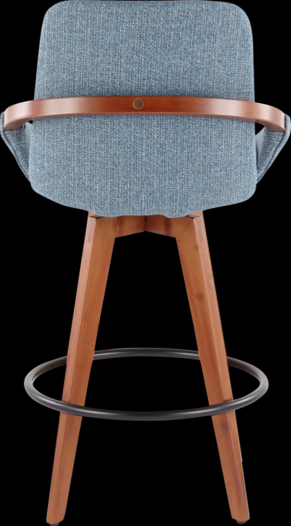 Daylilly Blue Counter Height Stool - Thumbnail - Image 5