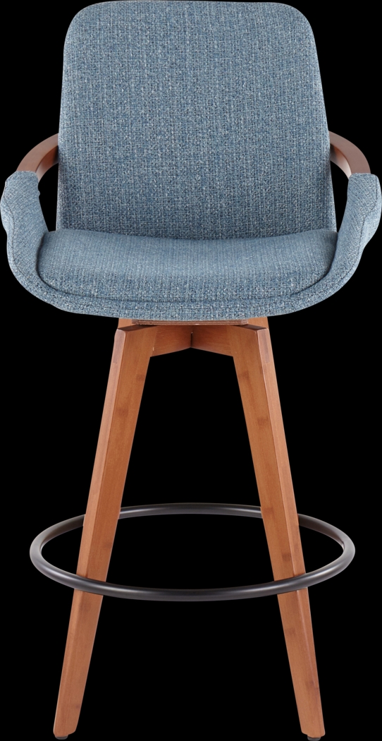 Daylilly Blue Counter Height Stool - Thumbnail - Image 6