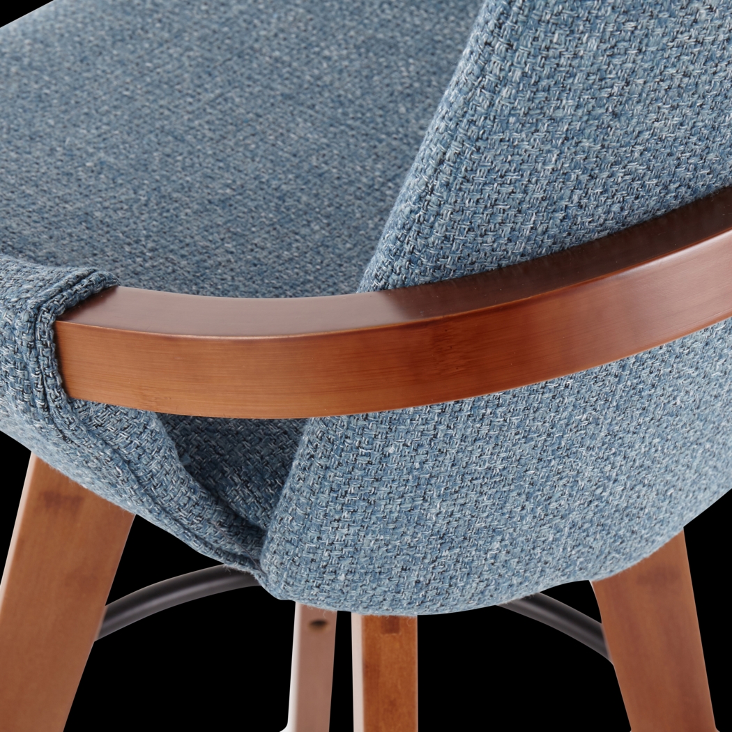 Daylilly Blue Counter Height Stool - Thumbnail - Image 9