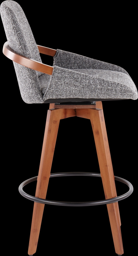 Daylilly Gray Counter Height Stool - Thumbnail - Image 3