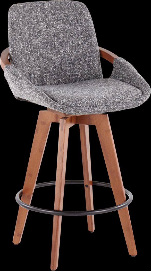 Daylilly Gray Counter Height Stool - Thumbnail - Image 1