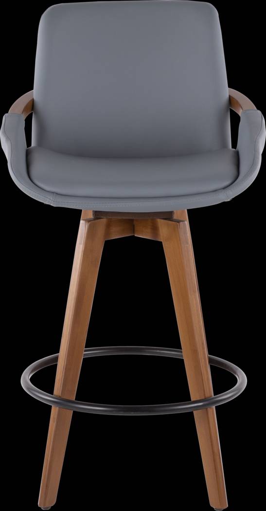 Daylilly Gray Swivel Counter Height Stool - Thumbnail - Image 4