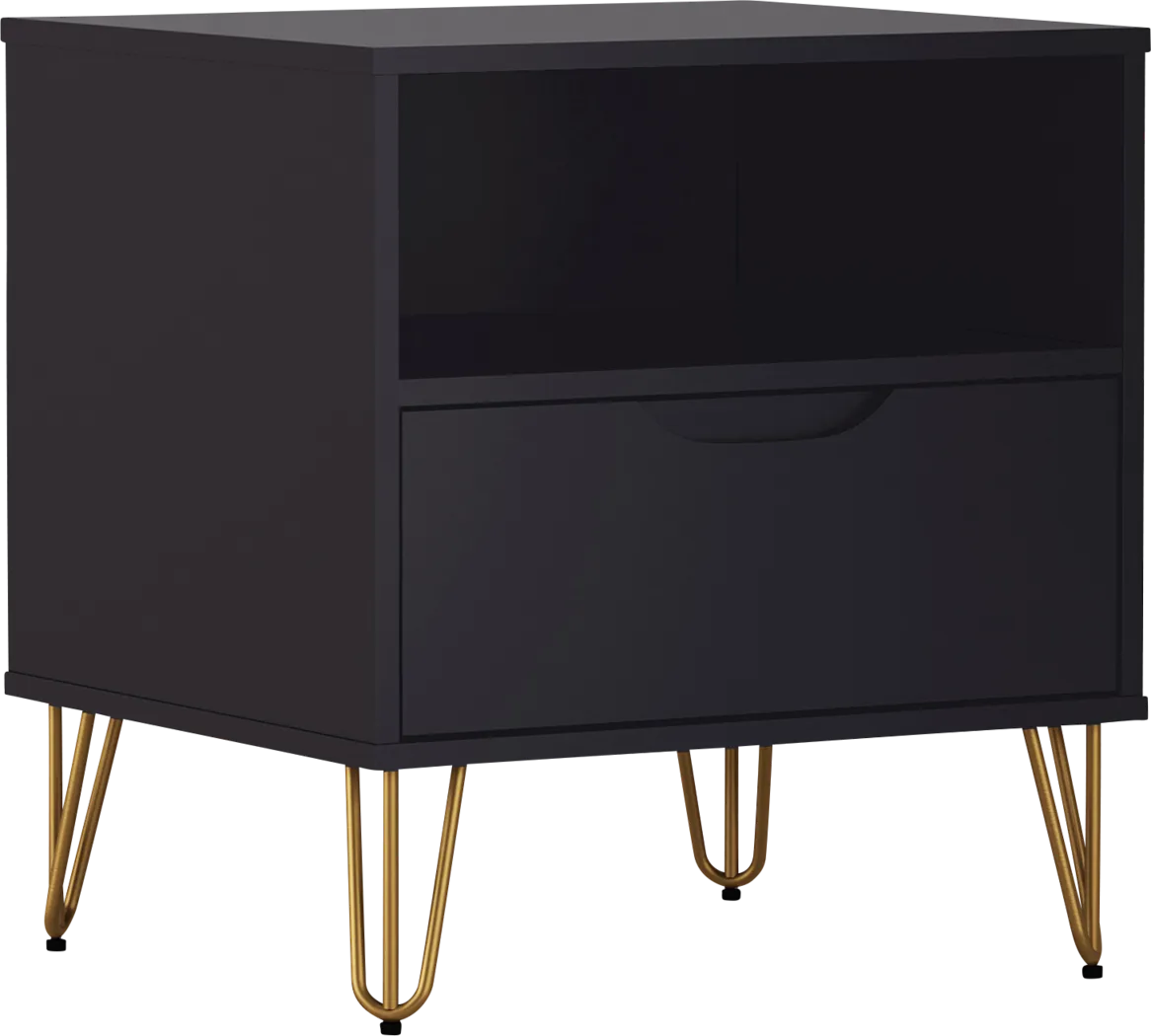 Daylo I Black Nightstand - Thumbnail - Image 4