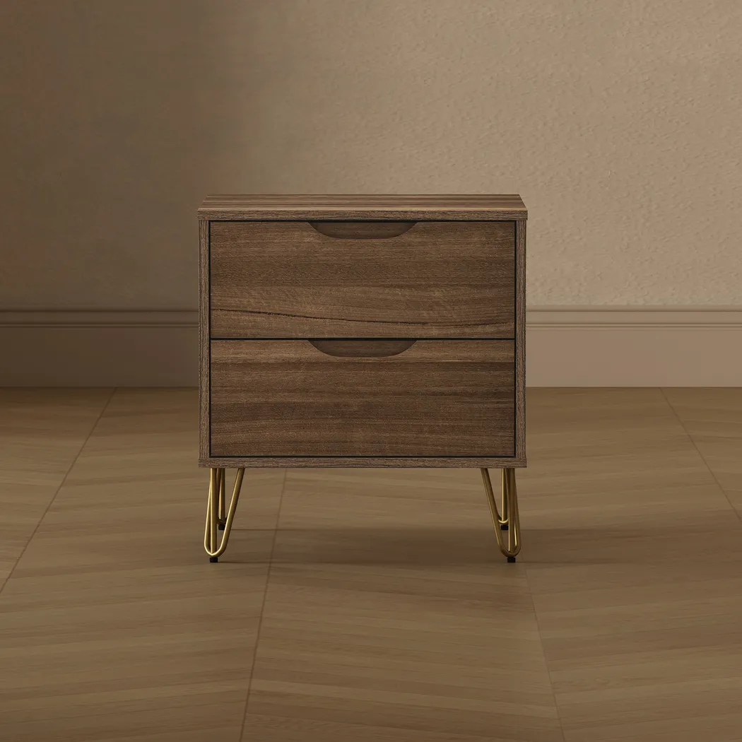 Daylo II Brown Nightstand - Thumbnail - Image 2