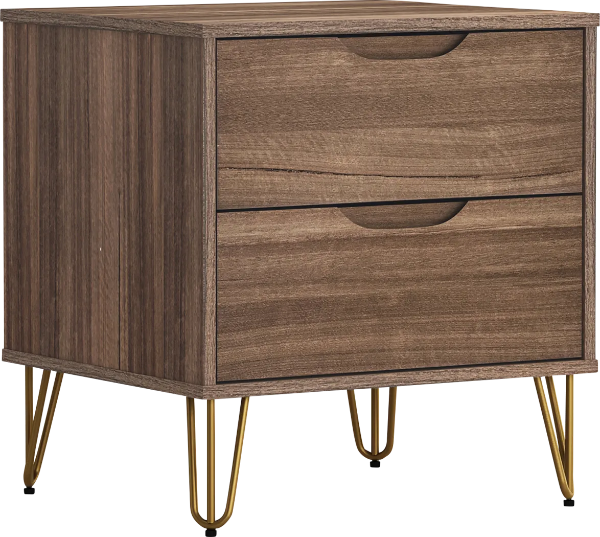 Daylo II Brown Nightstand - Thumbnail - Image 4