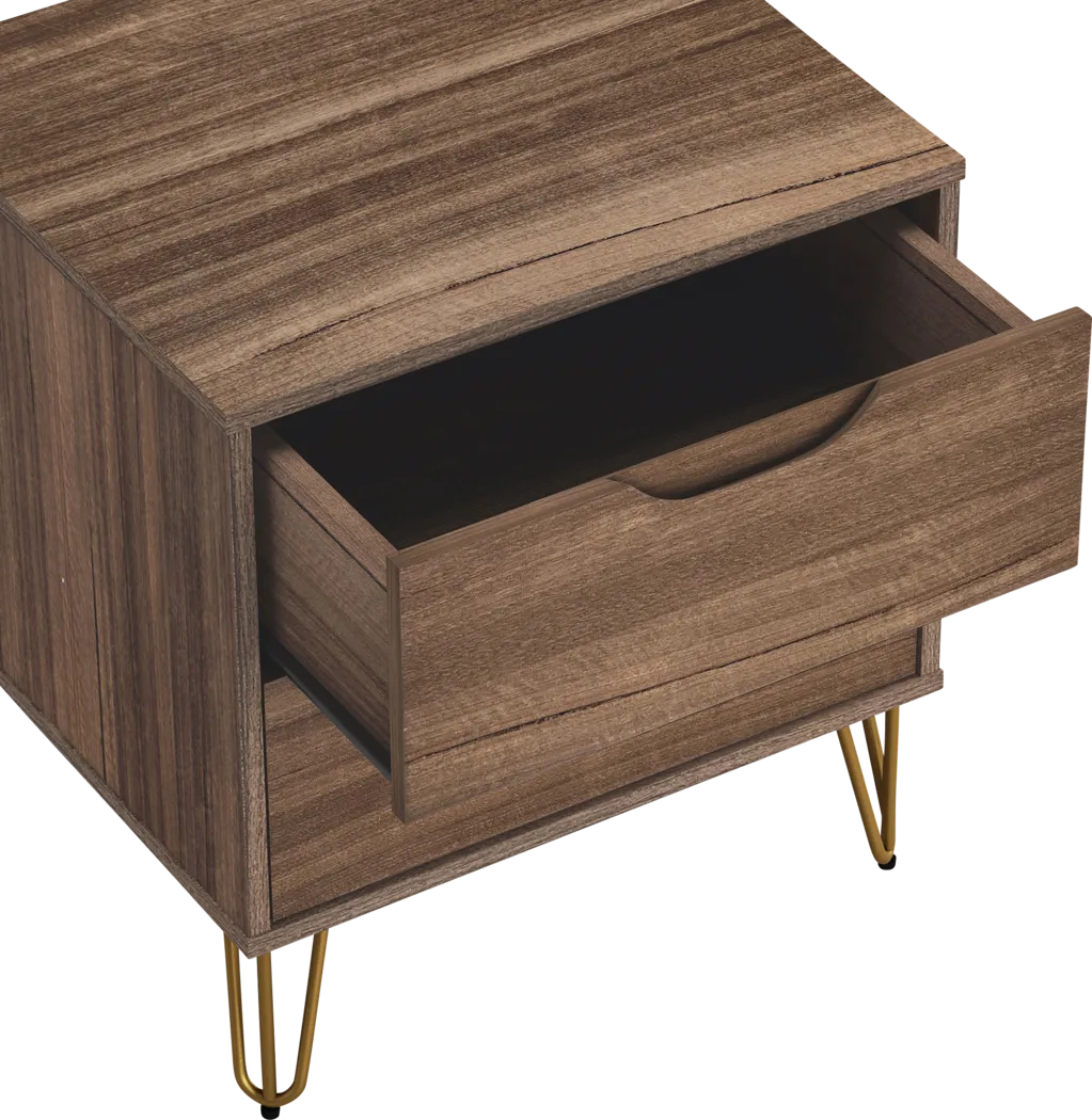 Daylo II Brown Nightstand - Thumbnail - Image 7