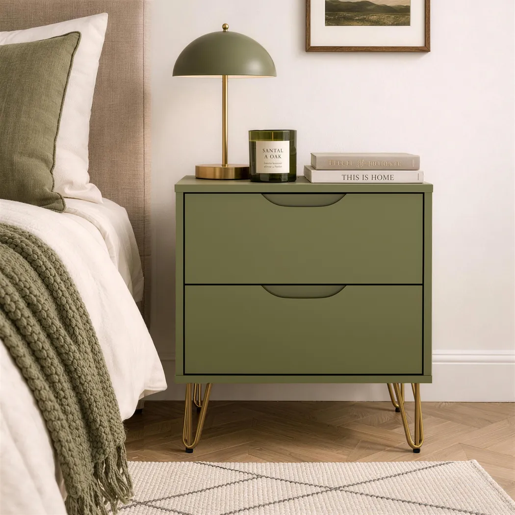 Daylo II Olive Nightstand - Thumbnail - Image 2