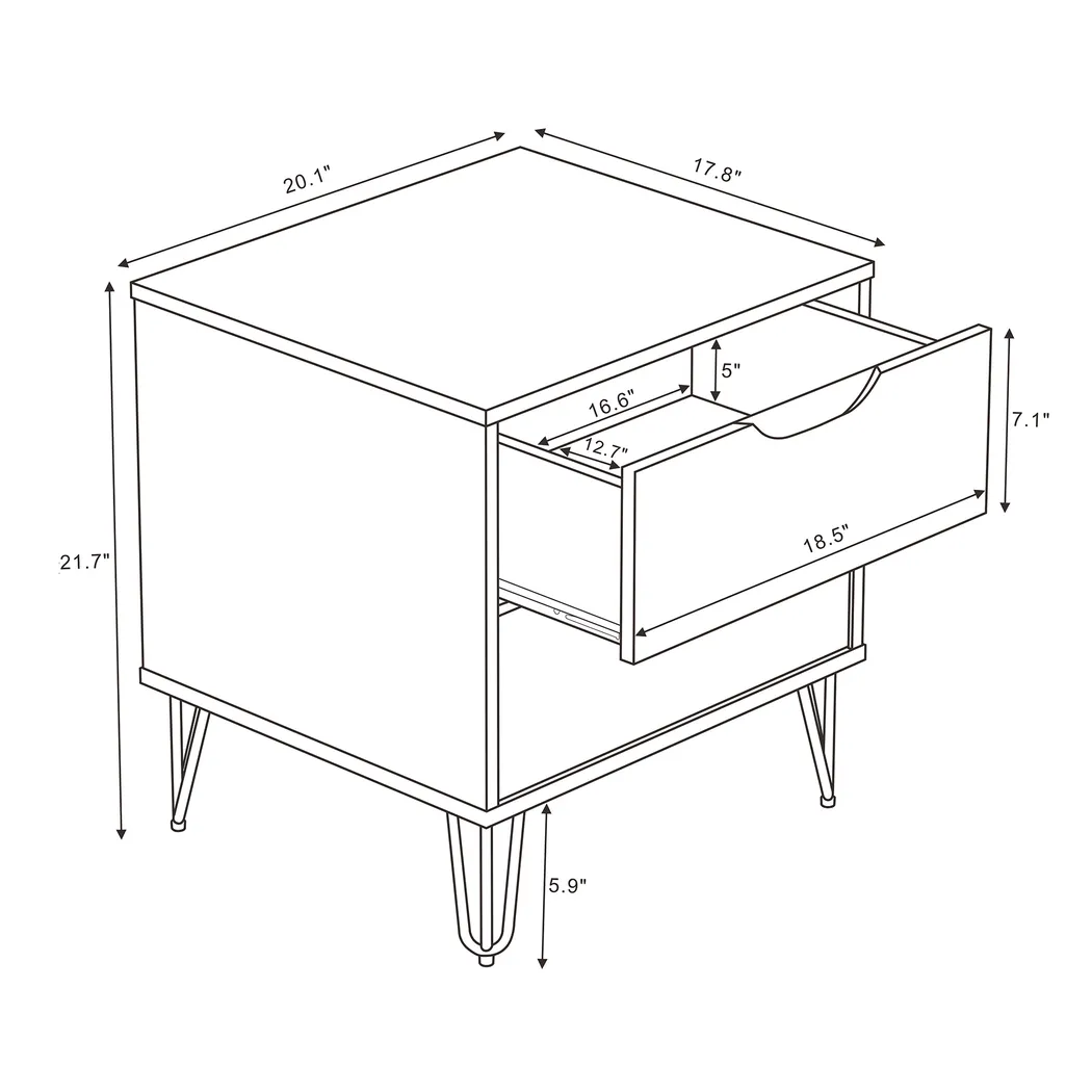 Daylo II Olive Nightstand - Thumbnail - Image 6
