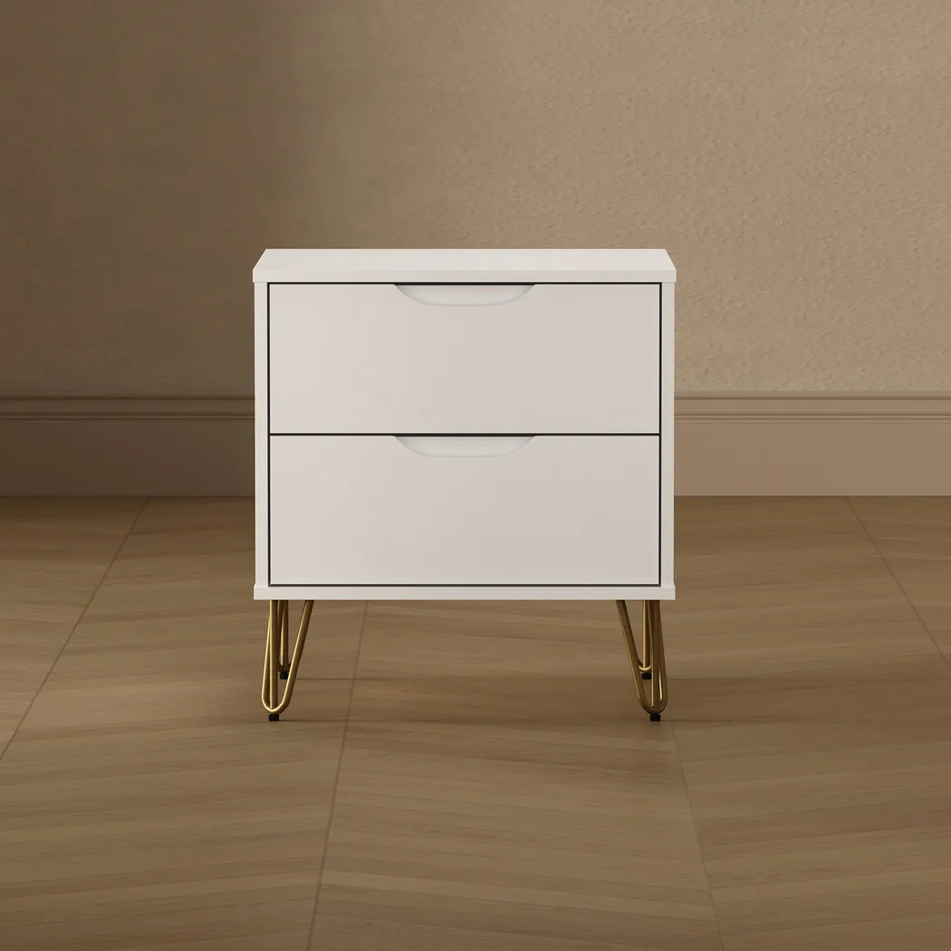 Daylo II White Nightstand - Thumbnail - Image 2