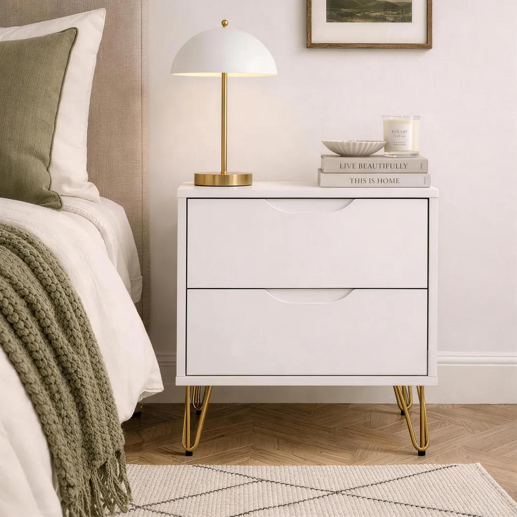 Daylo II White Nightstand - Thumbnail - Image 3