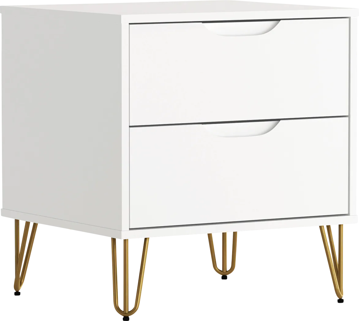 Daylo II White Nightstand - Thumbnail - Image 4
