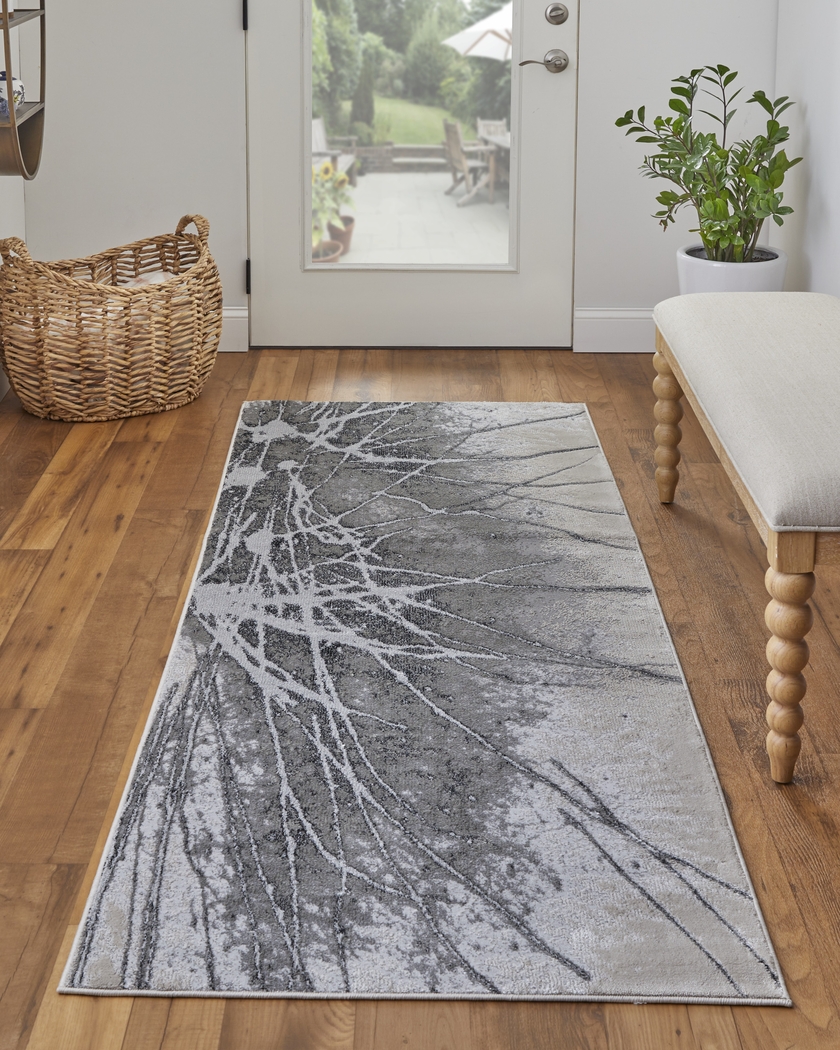 Daymere Silver 2'10 x 7'10 Runner Rug - Thumbnail - Image 2