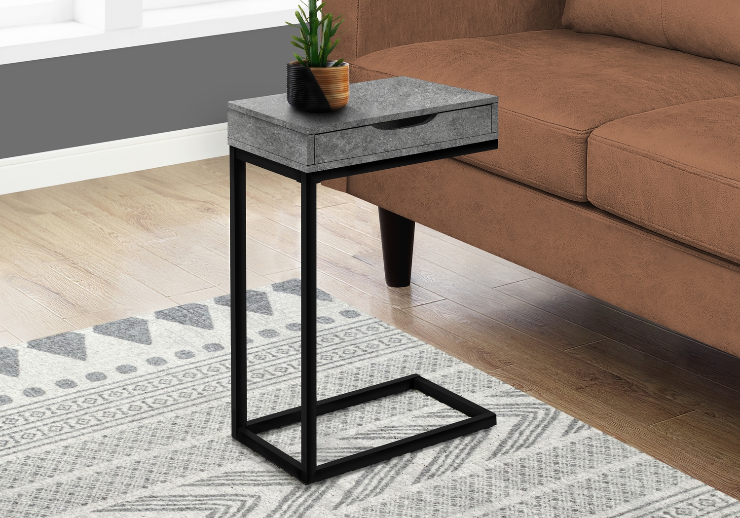 Dayshia Gray Accent Table - Thumbnail - Image 3