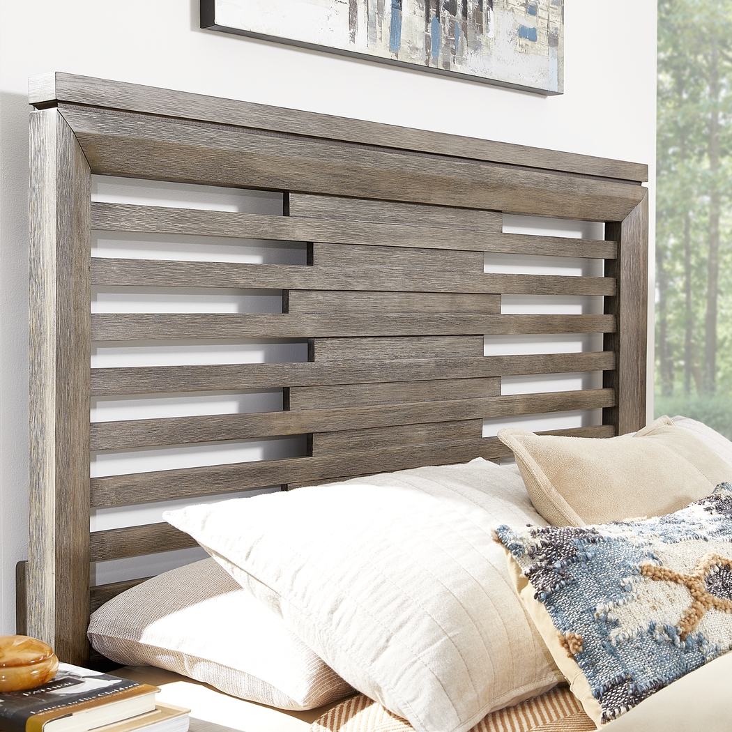 Dayton Place Gray 7 Pc King Bedroom - Thumbnail - Image 3