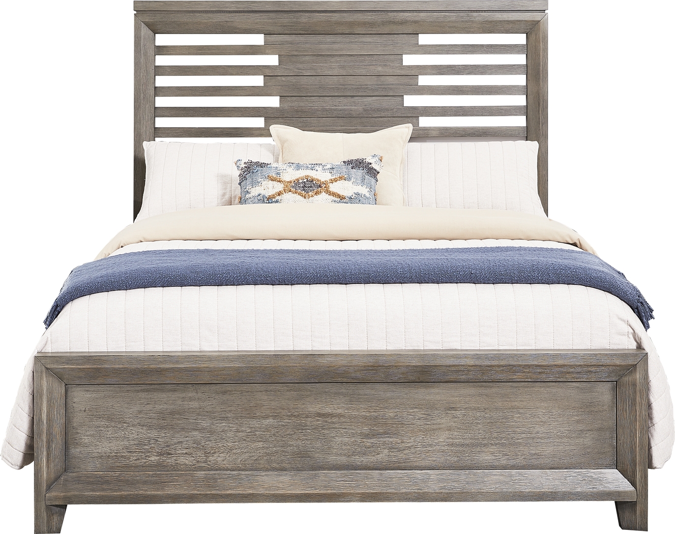 Dayton Place Gray 7 Pc King Bedroom - Thumbnail - Image 2