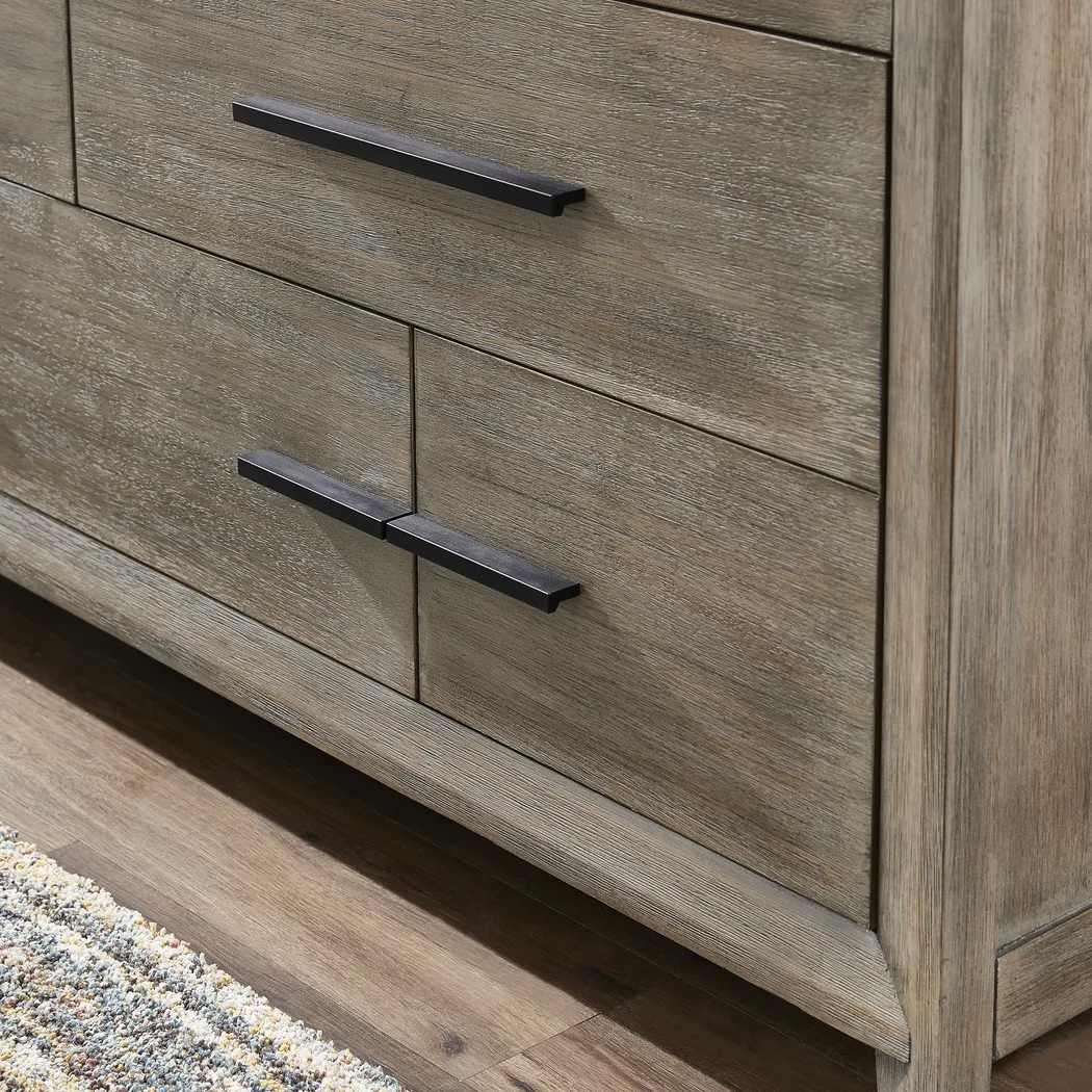 Dayton Place Gray 5 Pc Queen Bedroom - Thumbnail - Image 6