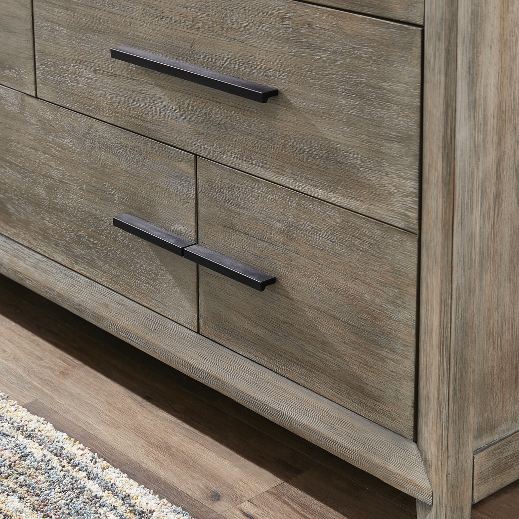 Dayton Place Gray 7 Pc King Bedroom - Thumbnail - Image 5