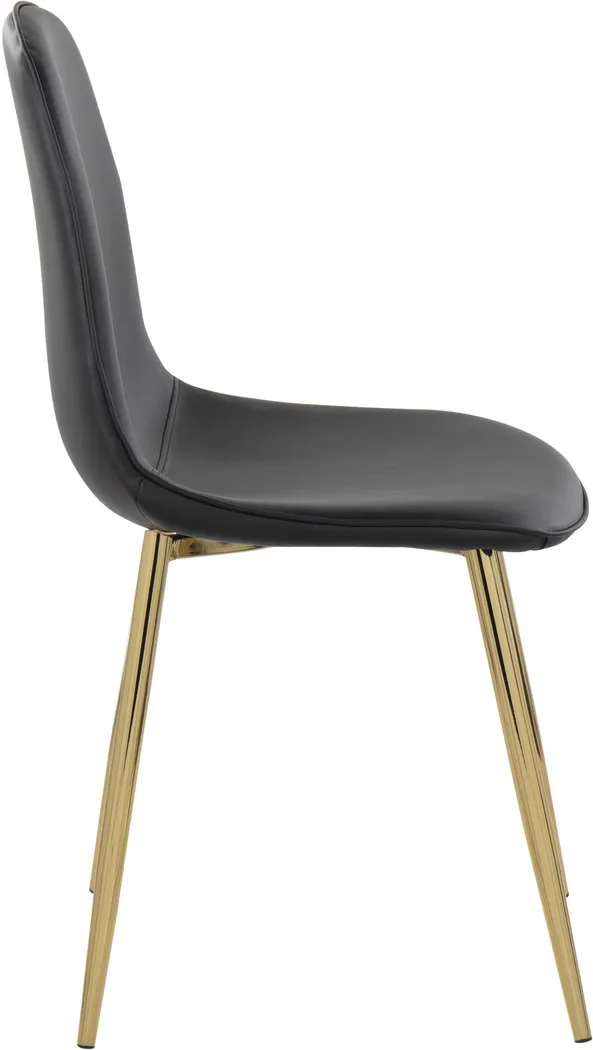 Dazet I Black Dining Chair Set of 2 - Thumbnail - Image 3