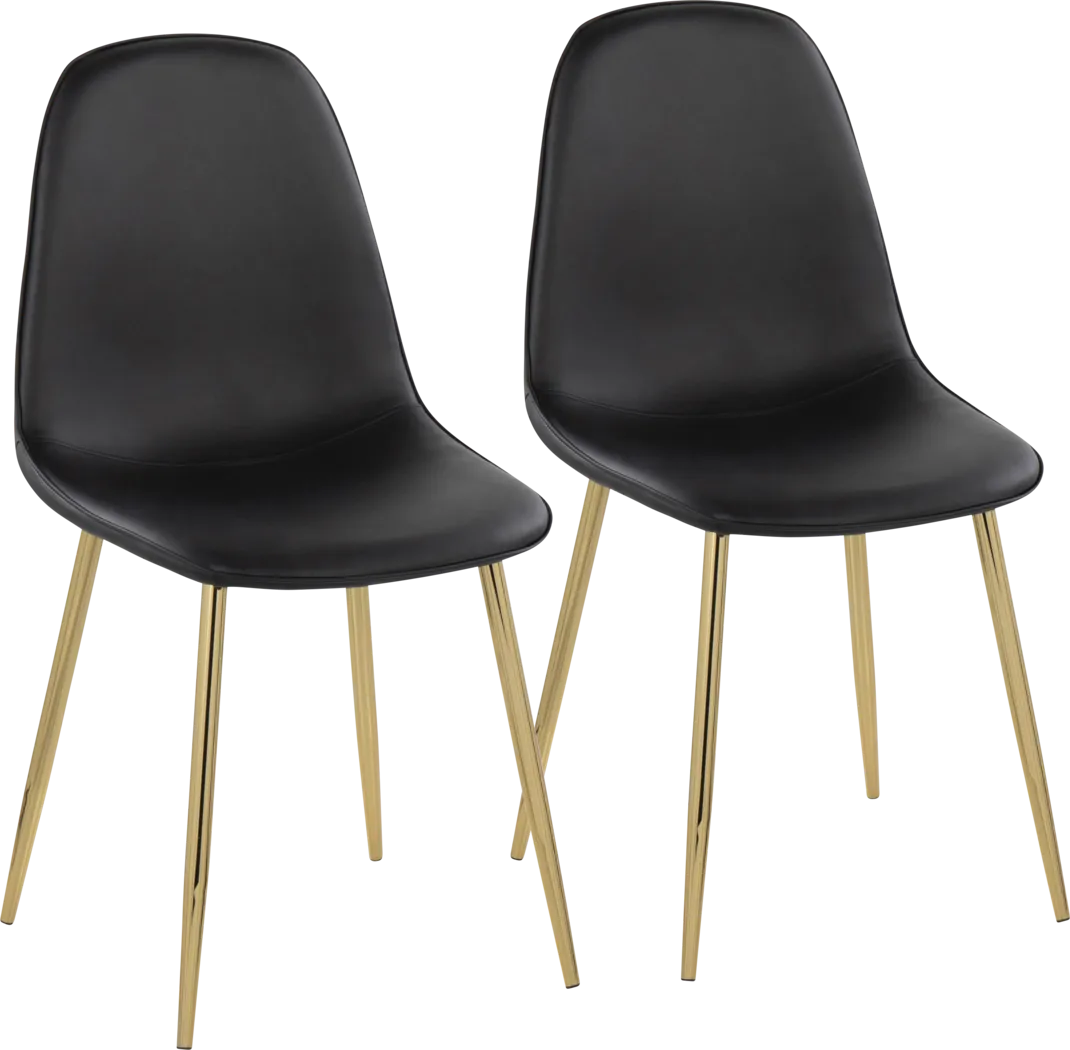 Dazet I Black Dining Chair Set of 2 - Thumbnail - Image 1