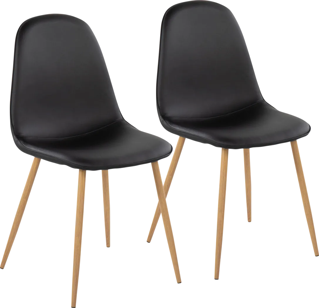 Dazet III Black Dining Chair Set of 2 - Thumbnail - Image 1