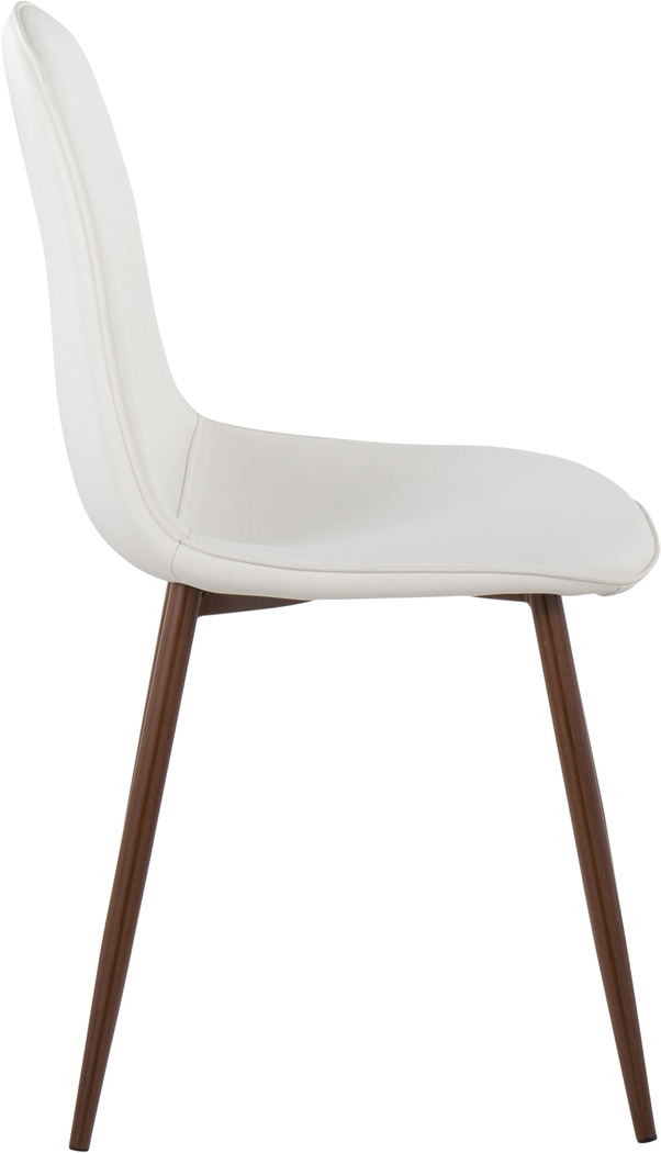 Dazet V White Dining Chair Set of 2 - Thumbnail - Image 2