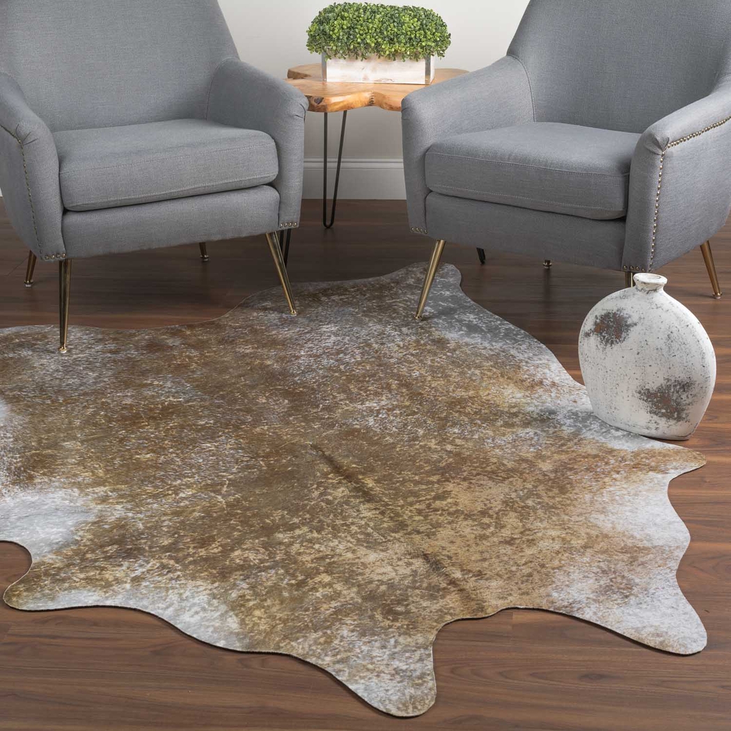 Daziel 8' x 10' Gold Rug - Thumbnail - Image 2