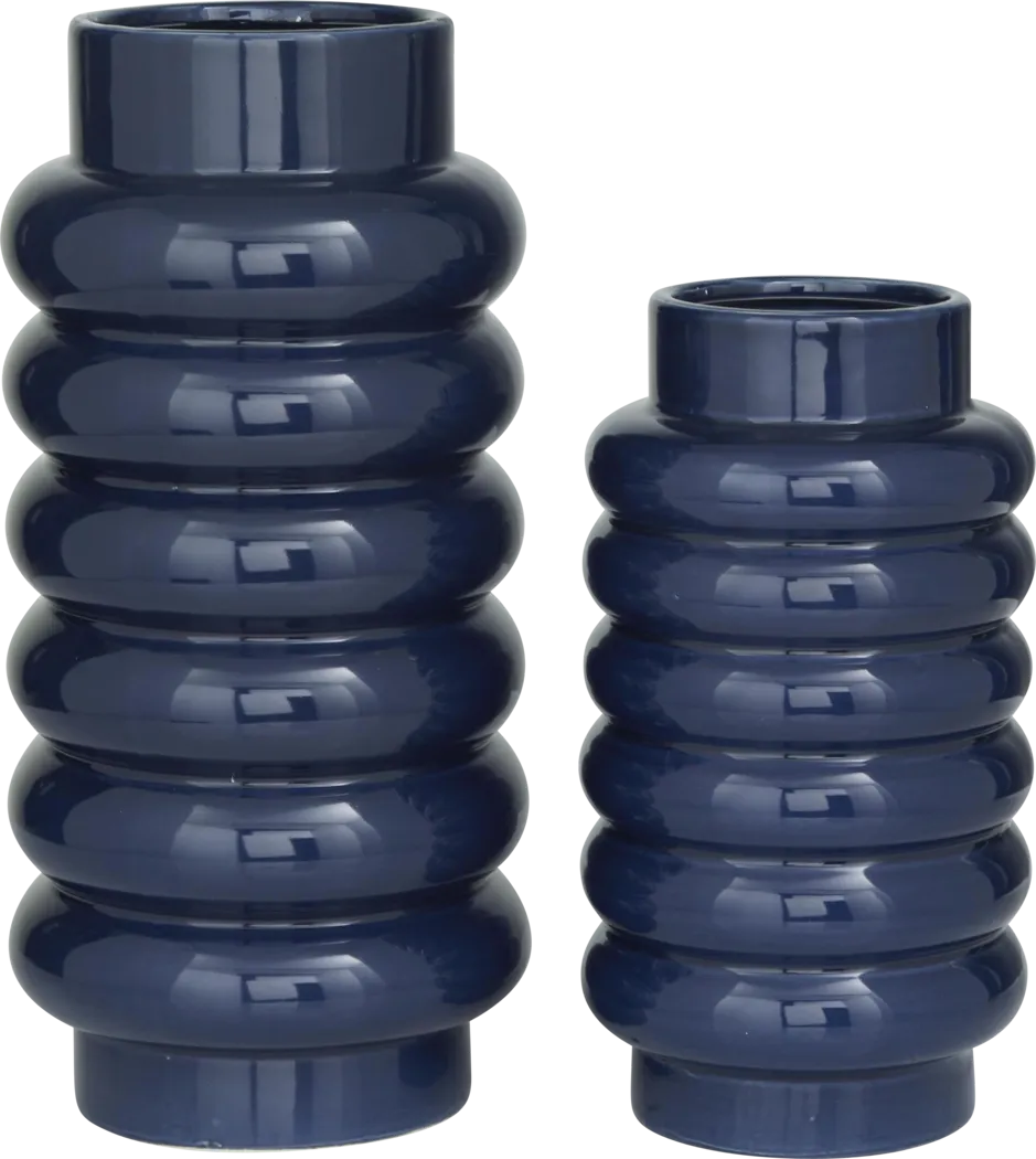 Deala Blue Vase, Set of 2 - Thumbnail - Image 1