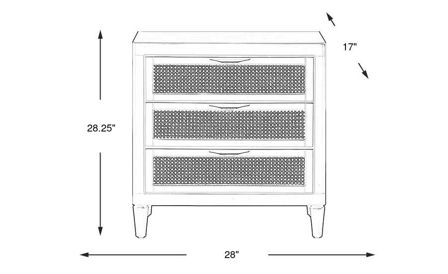 Dimension Image. Please refer to the Dimension Tab on this page for dimension details.