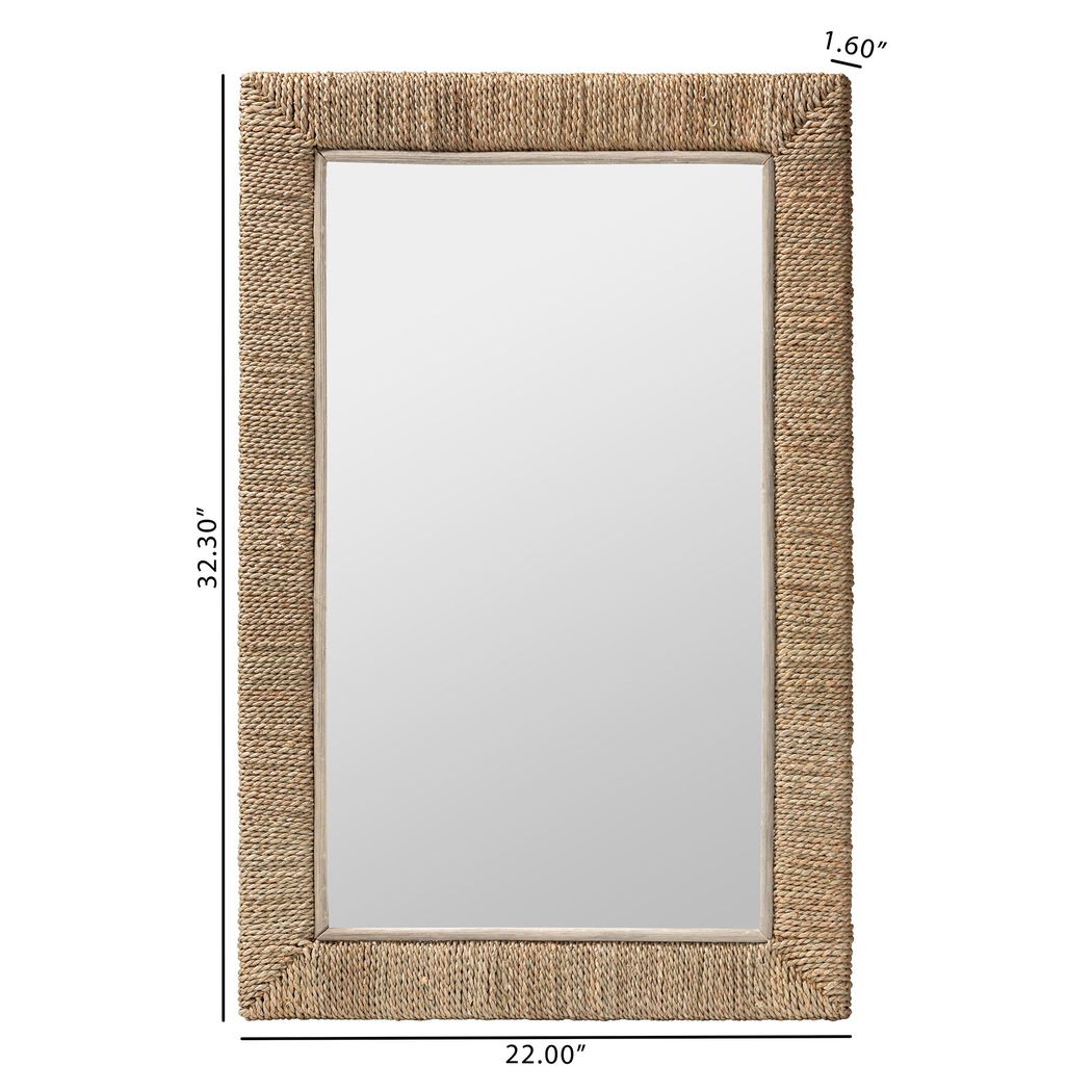Deaven Brown Rectangle Mirror - Thumbnail - Image 4