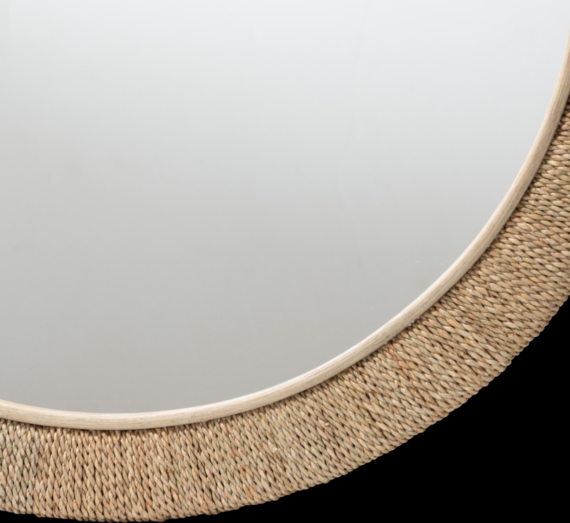 Deaven Brown Round Mirror - Thumbnail - Image 3