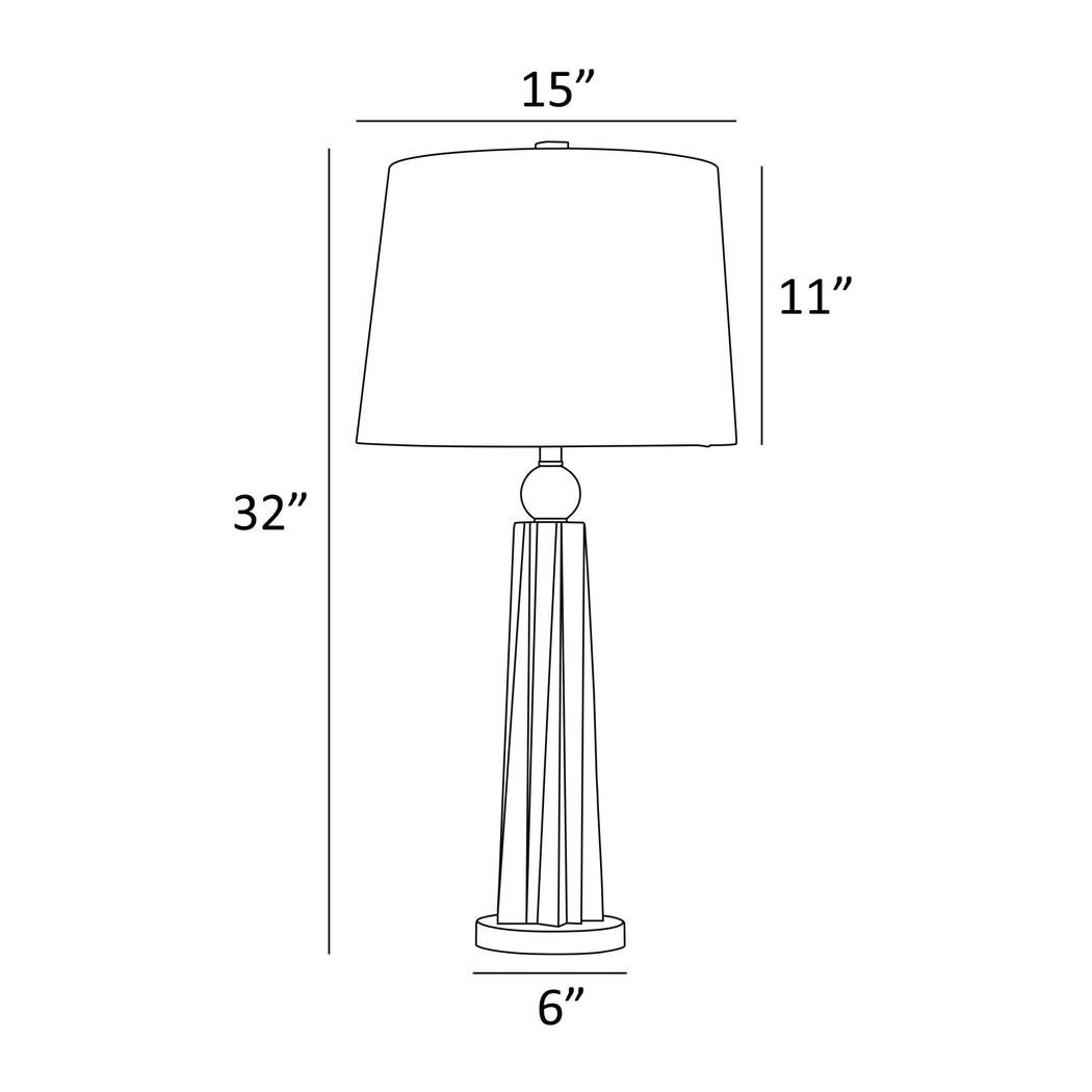 Debeers Reef Gold Lamp, Set of 2 - Thumbnail - Image 5
