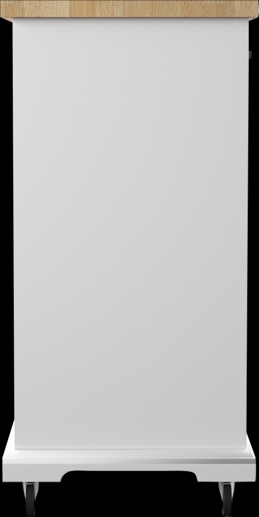 Deblyn White Kitchen Cart - Thumbnail - Image 3